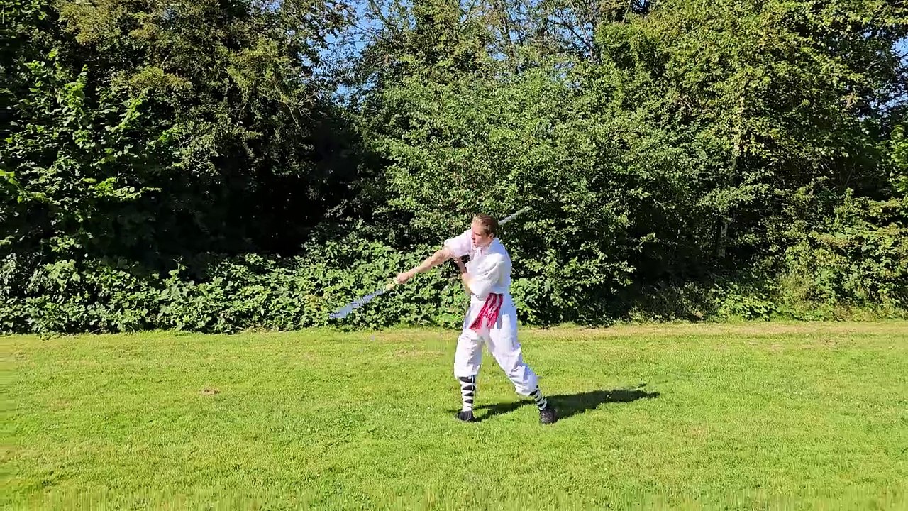 少林朴刀 Shaolin Pudao 26 Kungfu Form - He Yong Gan Martial Arts