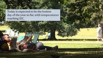 UK on course for hottest day of year as mercury hits 32C
