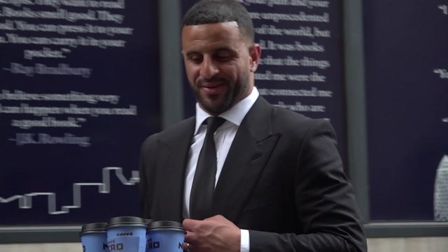 Kyle Walker leaves court during child maintenance payments battle