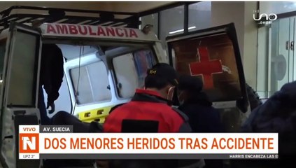 Dos menores heridos tras accidente