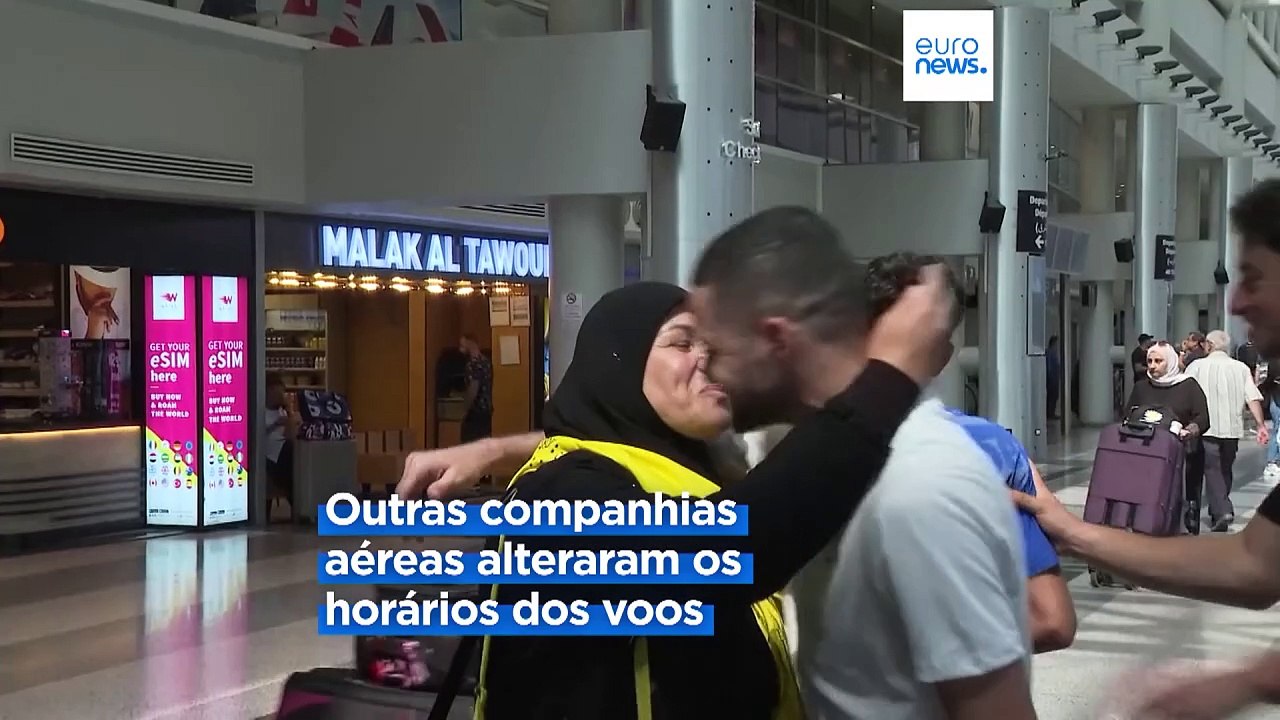 Companhias aéreas cancelam voos para o Líbano p...
