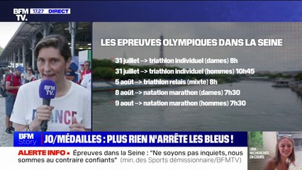 Épreuves des JO de Paris dans la Seine: "Nous sommes confiants", affirme Amélie Oudéa-Castéra