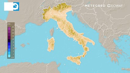 Piogge previste sull'Italia il 31 luglio e nei primissimi giorni di agosto