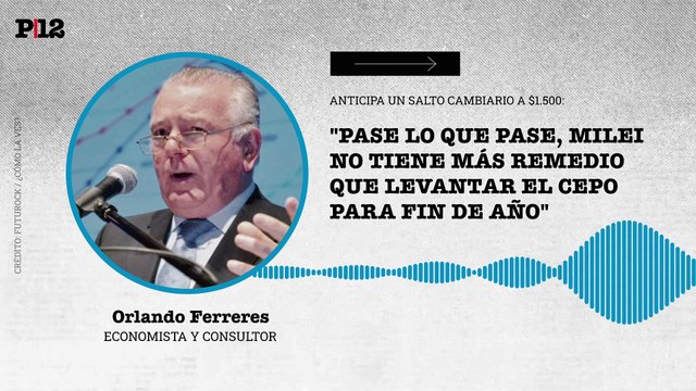 Ferreres asegura que el gobierno de Milei no tiene más remedio que levantar el cepo
