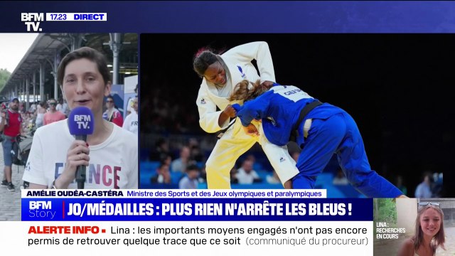 C'est une petite déception : Amélie Oudéa-Castéra, réagit à la défaite en demi-finale de la judokate française Clarisse Agbegnenou