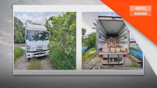 Dua lelaki ditahan pindah daging babi sejuk beku tanpa cukai