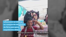 Influencers se infiltran en campos de refugiados de Siria para ganar dinero