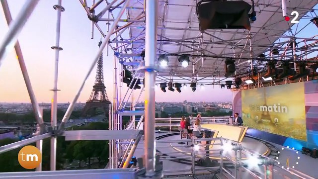 Thomas Sotto et Louise Ekland aux commandes de Télématin pendant les Jeux olympiques de Paris 2024 sur France 2.