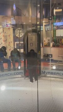 Woman Panics While Attempting Indoor Skydiving for First Time