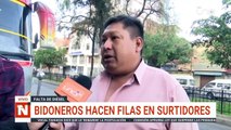 BIDONEROS HACEN FILAS POR DIÉSEL