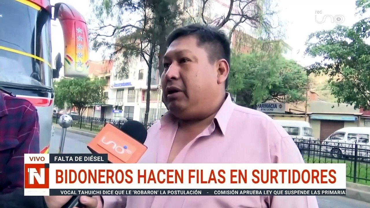 BIDONEROS HACEN FILAS POR DIÉSEL