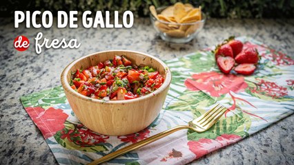 Receta de pico de gallo de fresa delicioso: ¡En 15 minutos!