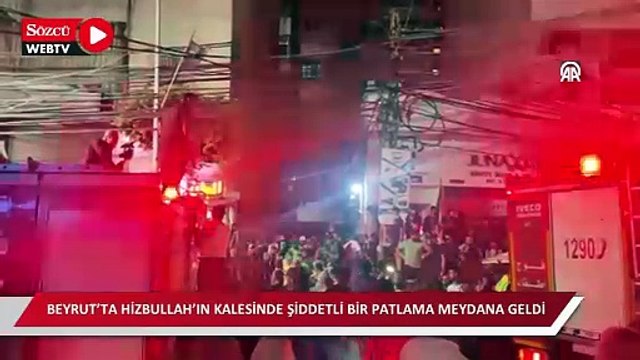 Beyrut’ta Hizbullah’ın kalesinde şiddetli bir patlama meydana geldi