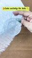 bubble wrapped activity - fingerprinting ￼ #love #craft #papercraft #music ￼