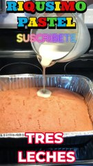 como se prepara un pastel de tres leches. RIQUISIMO.