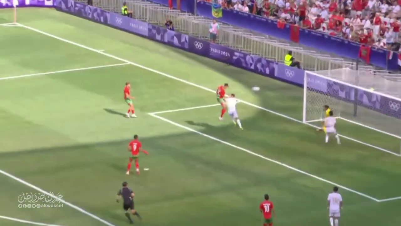 اهداف  مباراة المغرب و العراق _ اولمبياد باريس 30-7-2024