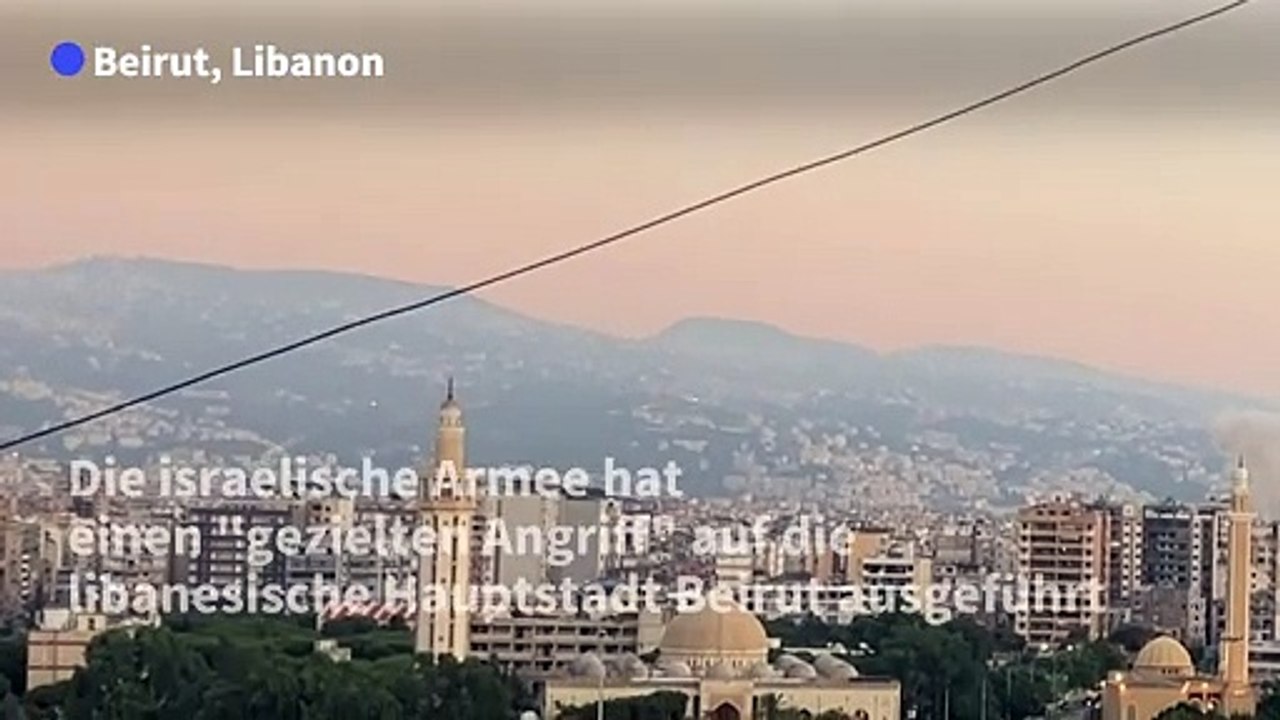 Israels Armee greift in Beirut Hisbollah-Kommandeur an