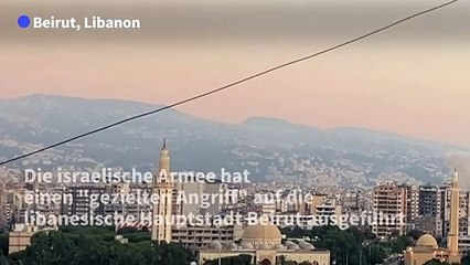 Israels Armee greift in Beirut Hisbollah-Kommandeur an