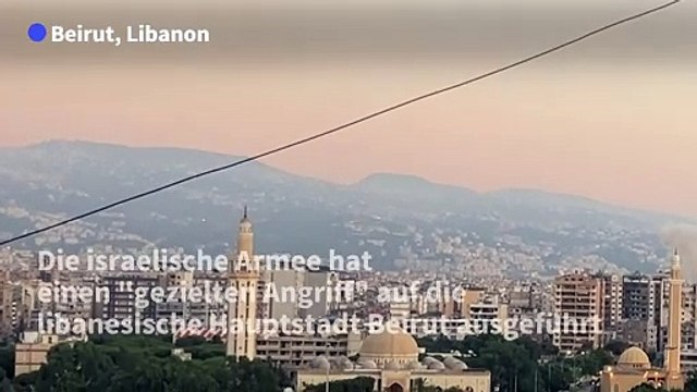 Israels Armee greift in Beirut Hisbollah-Kommandeur an