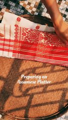 Preparing an Assamese Thali