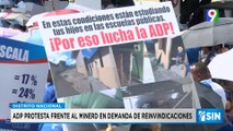 ADP protesta frente al Minerd por reivindicaciones | Primera Emisión SIN