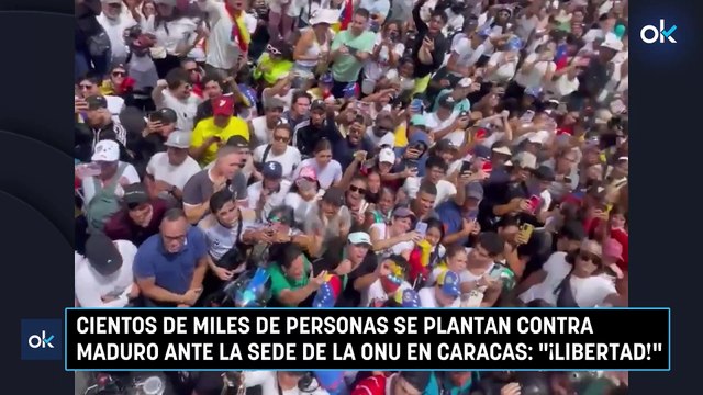 Miles de venezolanos se plantan ante la sede de la ONU en Caracas contra Maduro: ¡Libertad!