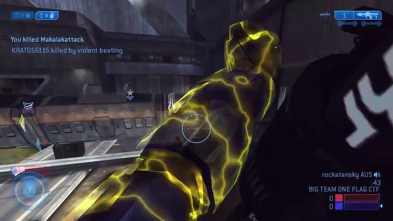 Halo 2 - Big Team One Flag CTF on Terminal Multiplayer Gameplay