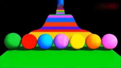 Funny 3D Bowling Ball Learn Colors ABC Song Alphabet For Kids