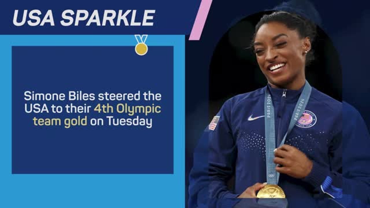 Medal Alert - Simone Biles & USA win gold