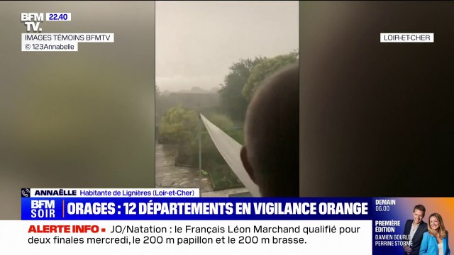 Vigilance orages: Annaëlle, habitante de Lignières, en Loir-et-Cher, raconte les vents violents dans sa commune