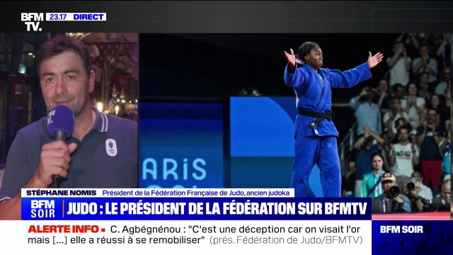 C'est une déception, parce qu'on visait l'or : le président de la fédération française de Judo réagit à la médaille de bronze de Clarisse Agbegnenou