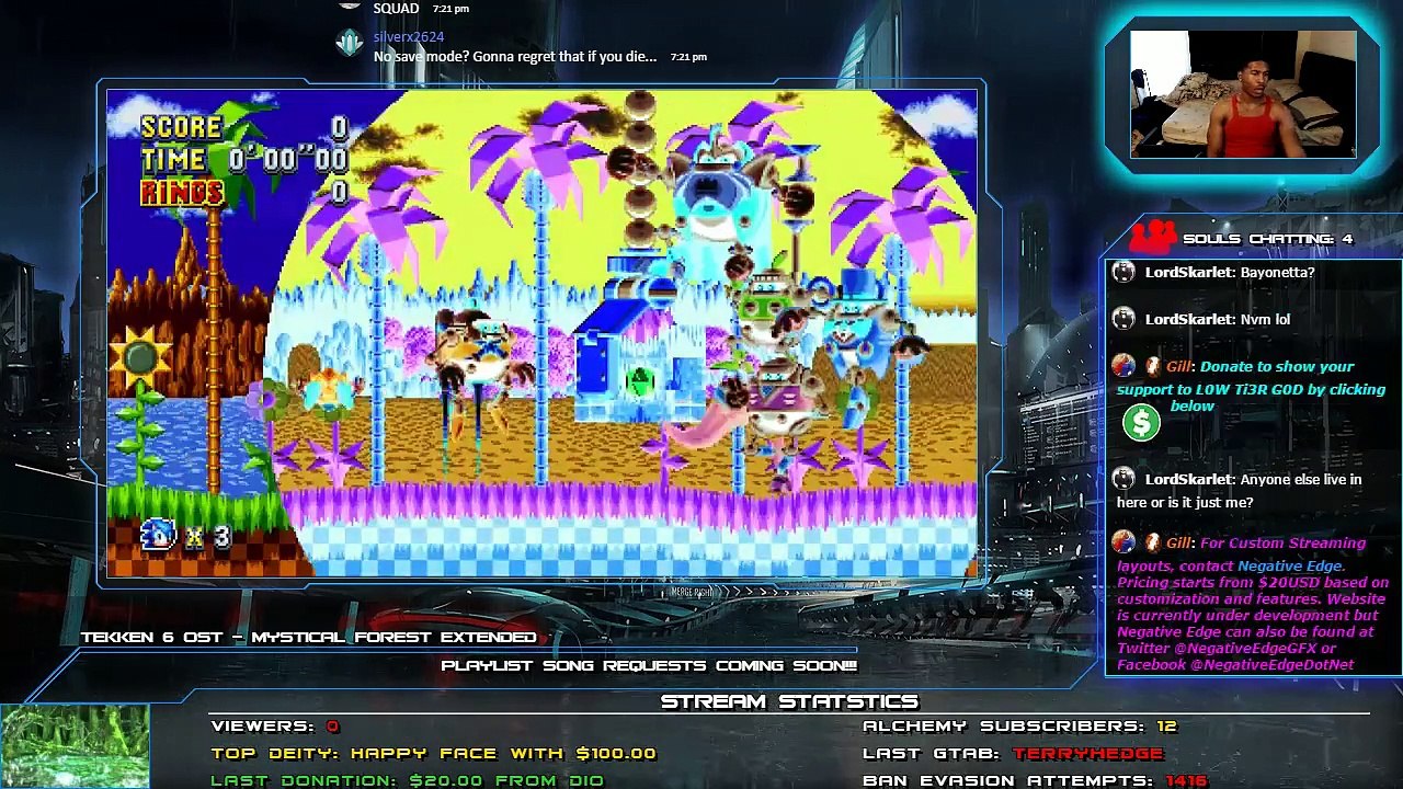 LOW TIER GOD STREAM; SONIC MANIA