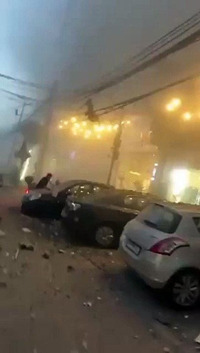 Israel Attack On Hezbollah Leader's Home At Beirut Lebanon