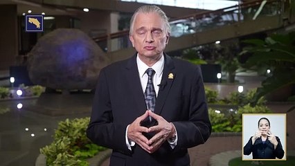 Mensaje del Canciller de la República, Arnoldo André Tinoco