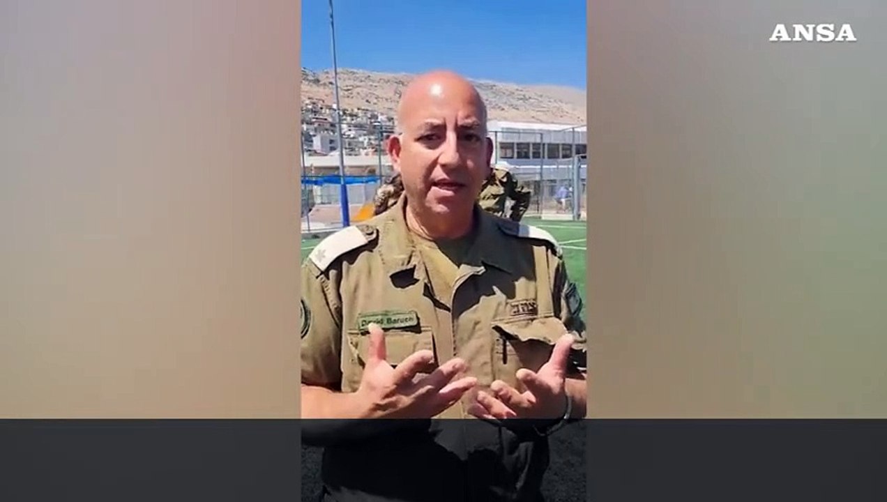Israele, il maggiore Baruch: "Intenzionale l'attacco su Majdal Shams"