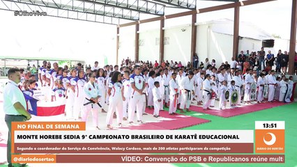 Monte Horebe reúne mais de 200 atletas de 5 estados no 9° Campeonato Brasileiro de Karatê Educacional