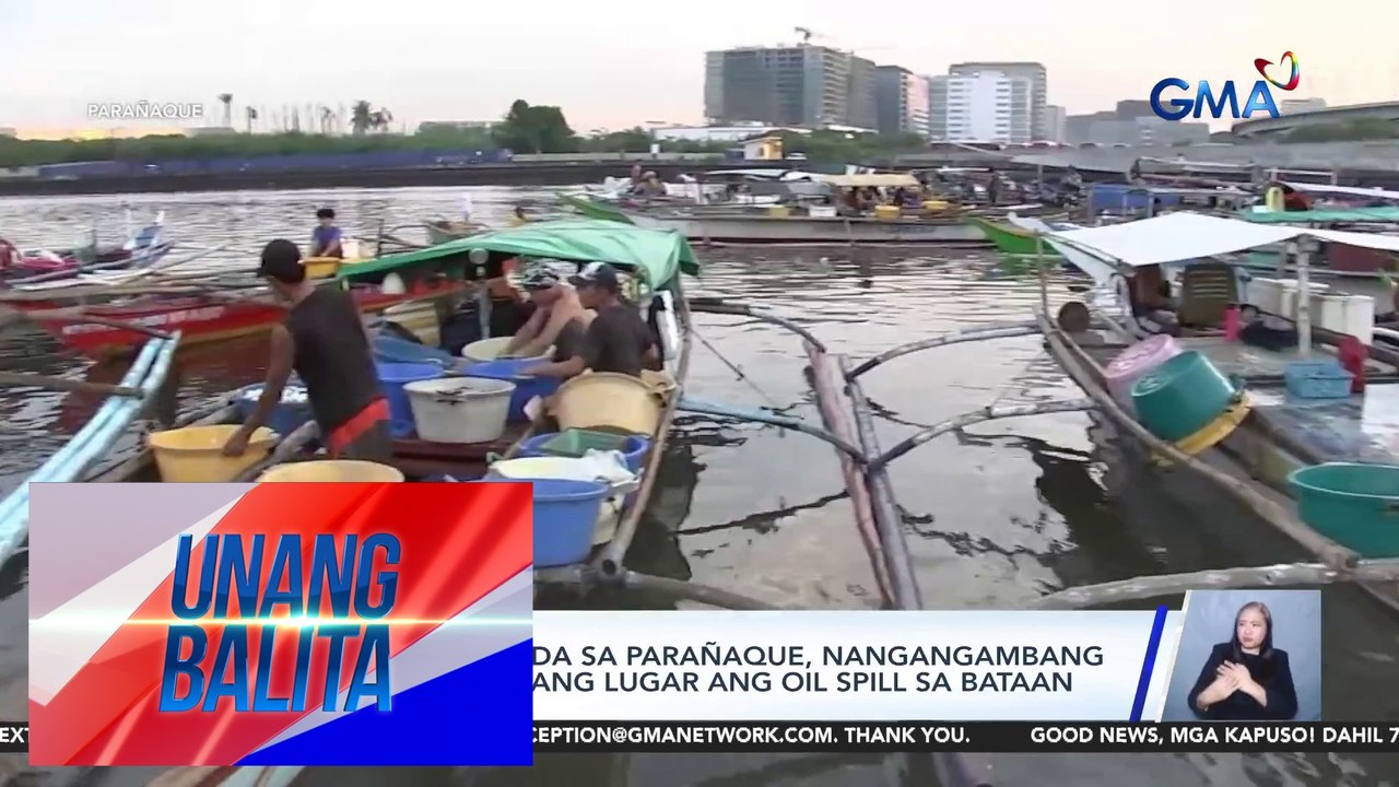 Ilang mangingisda sa Parañaque, nangangambang umabot sa kanilang lugar ang oil spill sa Bataan | Unang Balita