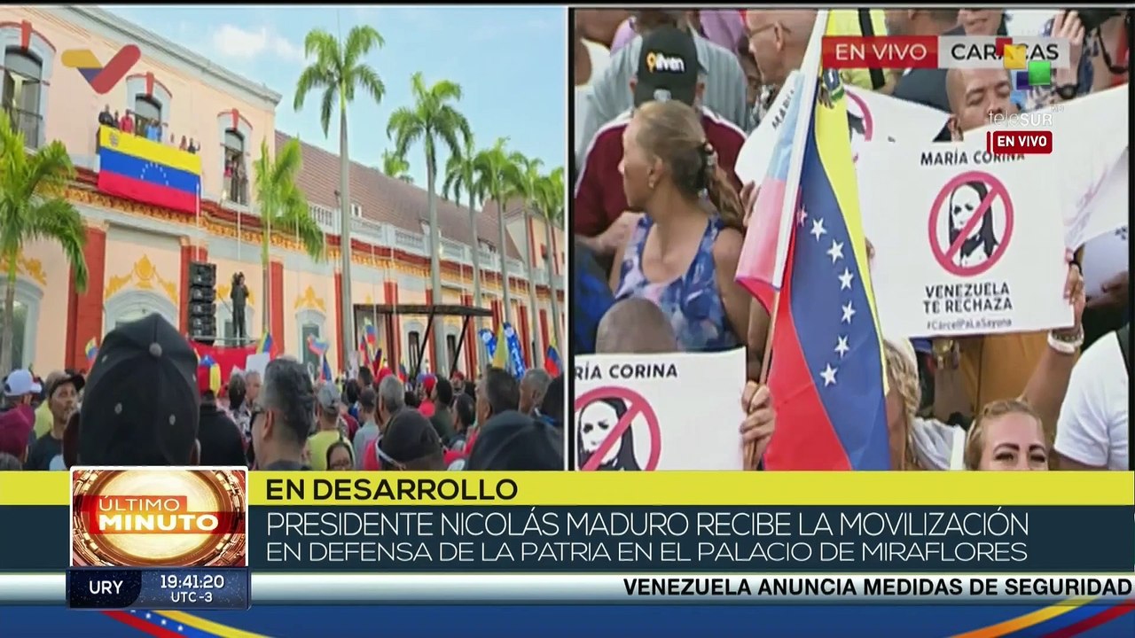 Presidente Nicolás Maduro hizo un llamado al pueblo por la paz en el palacio de Miraflores.