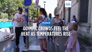 Paris Olympics crowds feel the heat as temperatures rise following rain at start of Games