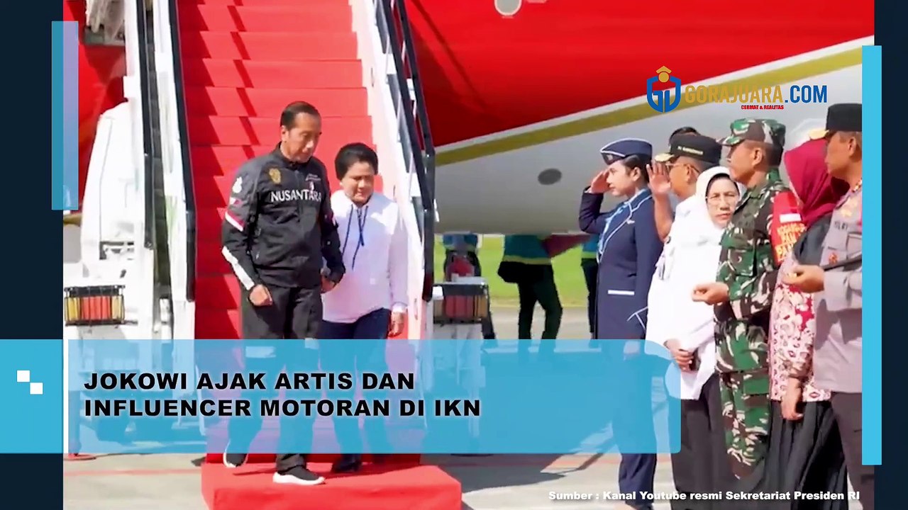 JOKOWI AJAK ARTIS DAN INFLUENCER MOTORAN DI IKN