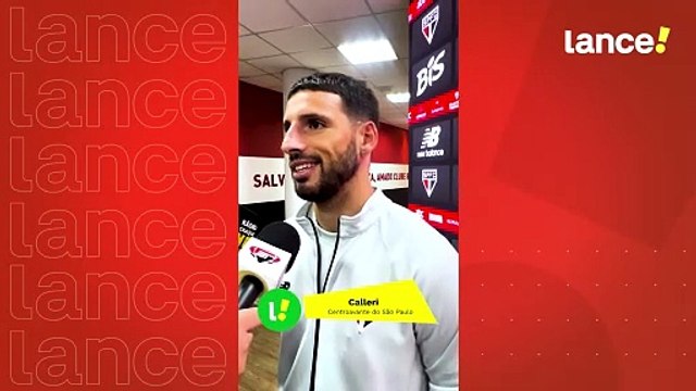 Calleri, centroavante do São Paulo fala sobre a vantegem sobre o Goiás