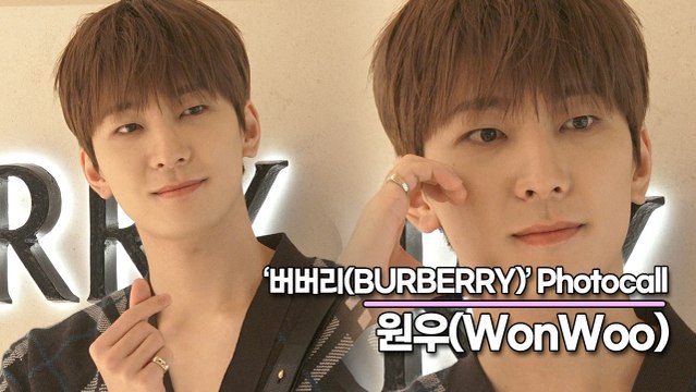 세븐틴(SEVENTEEN) 원우(WonWoo), 섹시한 남자 원우의 사랑스런 미모(‘버버리’ 포토월) [TOP영상]