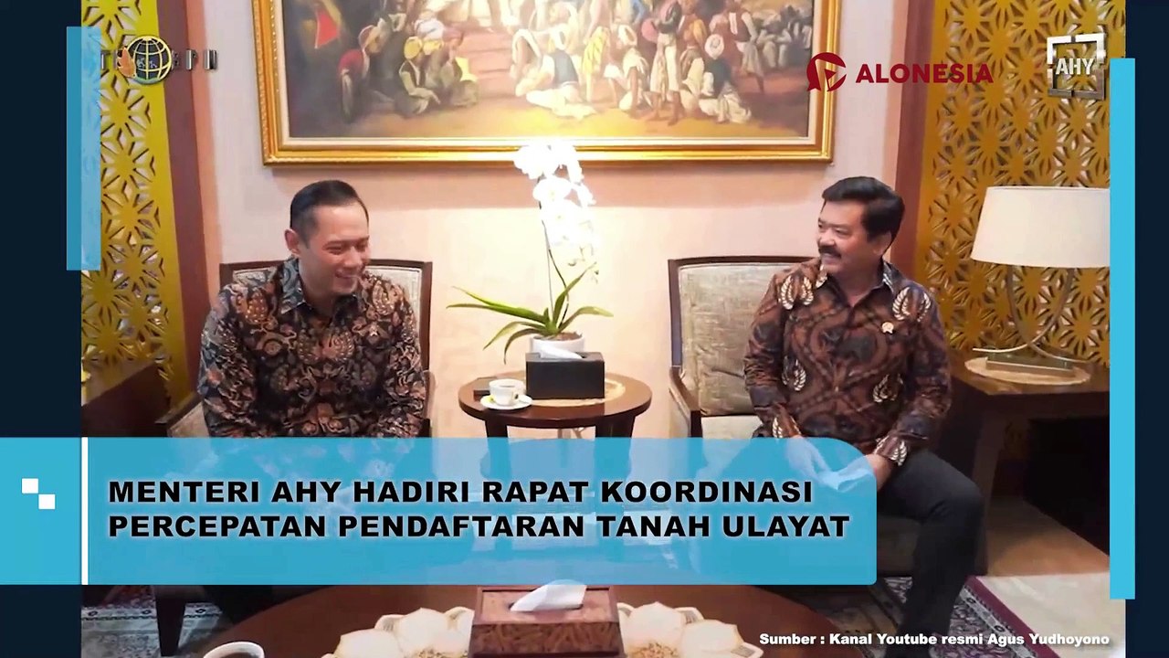 Menteri AHY Hadiri Rapat Koordinasi Percepatan Pendaftaran Tanah Ulayat