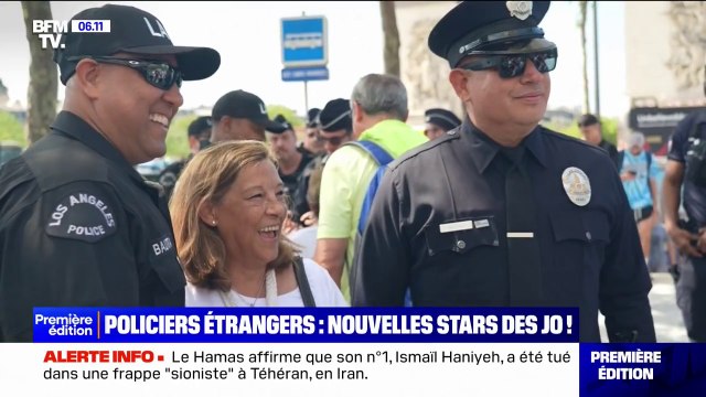 JO 2024: des policiers de Los Angeles, ville hôte des prochains Jeux, épaulent les forces de l'ordre françaises à Paris