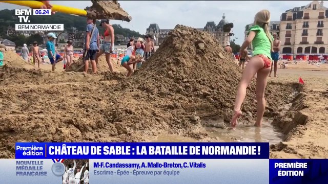 Calvados: le concours du château de sable le plus résistant à la montée de la marée