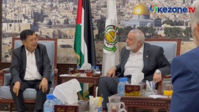 Kala Jusuf Kalla Bertemu Ismail Haniya, Serukan Hamas dan Fatah Bersatu demi Palestina