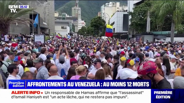 Venezuela: au moins 12 morts après de violentes manifestations contre la réélection de Nicolas Maduro