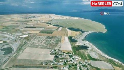 Adilcevaz'daki göller dron ile görüntülendi