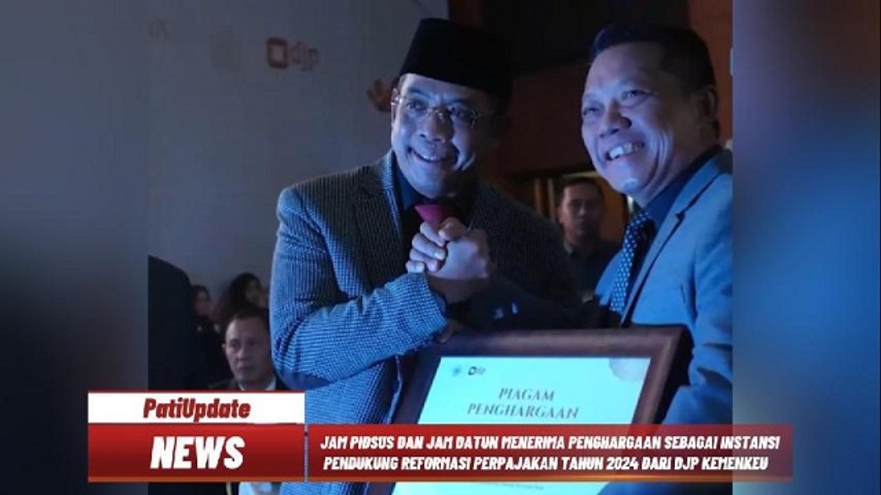 PUNYA KONTRIBUSI BESAR TERHADAP REFORMASI PERPAJAKAN, JAM PIDSUS DAN JAM DATUN MENERIMA PENGHARGAAN DARI DJP KEMENKEU