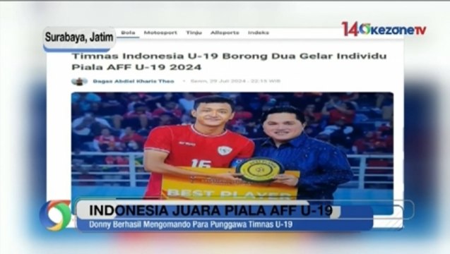 Donny Tri Pamungkas jadi Pemain Terbaik Piala AFF U-19 2024